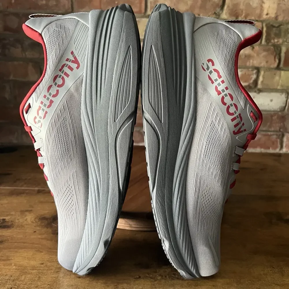 Saucony Hurricane 24 Max Cushion Stability Men's 15 Gray Running Shoes Sneakers